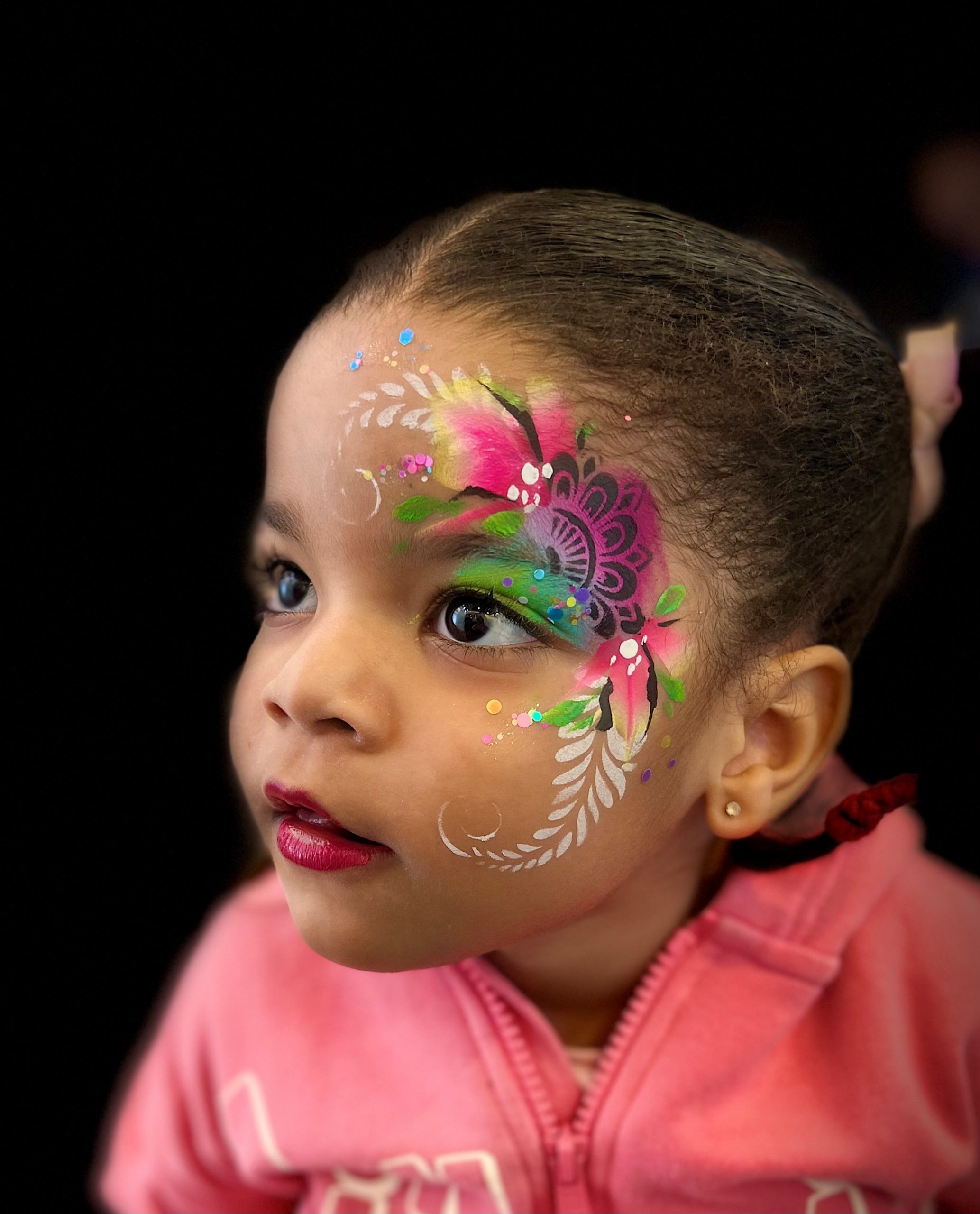 floral-face-paint-kid